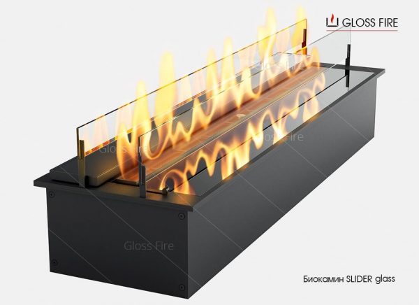 Дизайнерский биокамин Slider glass
