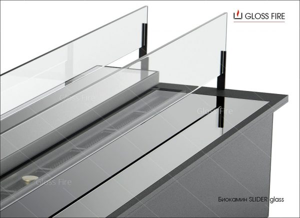 Дизайнерский биокамин Slider glass — изображение 2