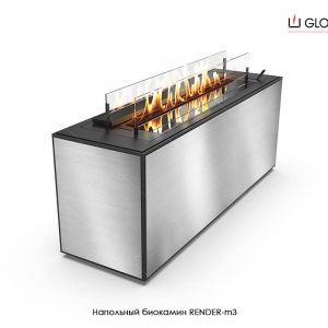 Напольный биокамин Render-m3