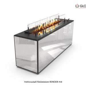 Напольный биокамин Render-m4