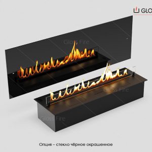 Стекло чёрное окрашенное для биокамина