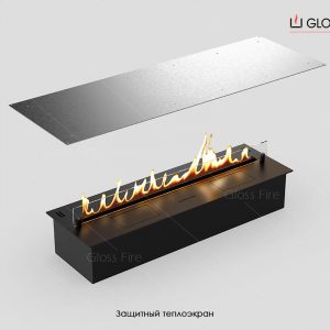Защитный теплоэкран для биокамина