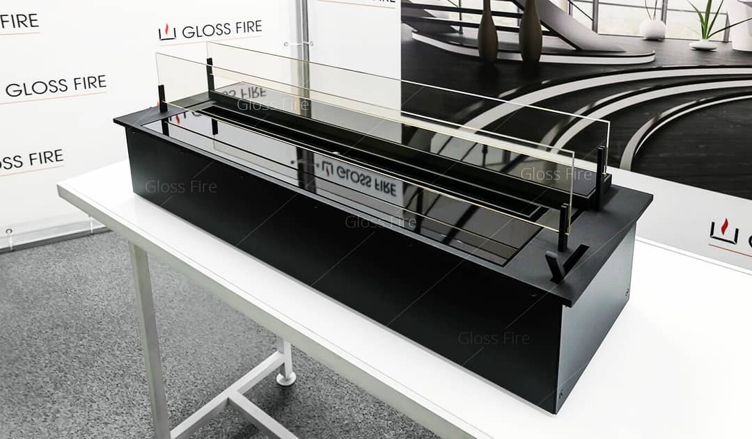 Дизайнерский биокамин Slider Glass GlossFire