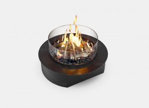 Круглый автоматический биокамин GlossFire