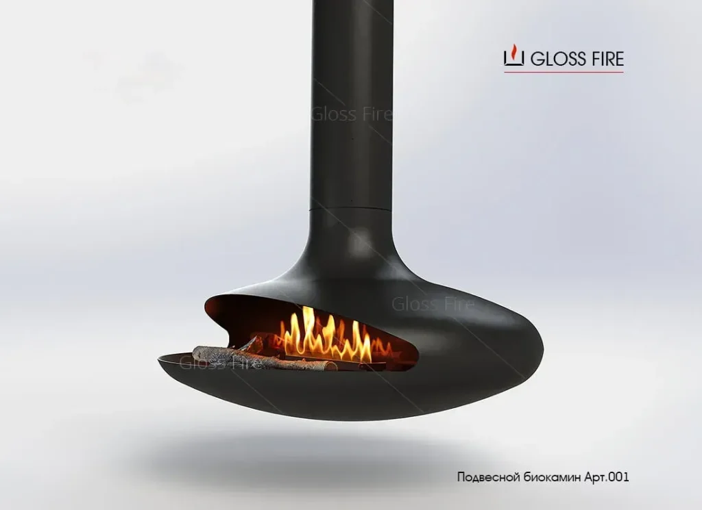 GlossFire hanging automatic biofireplace Art.001
